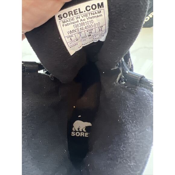 Sorel Women's Kinetic RNEGD Storm Winter Waterproof Boot Black Sz US 5 - Picture 11 of 11